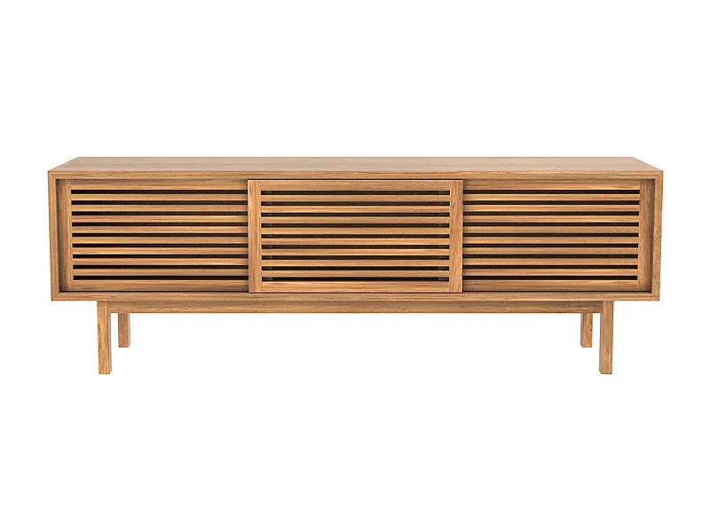 Meuble TV en bois de teck 140 cm - Bormes