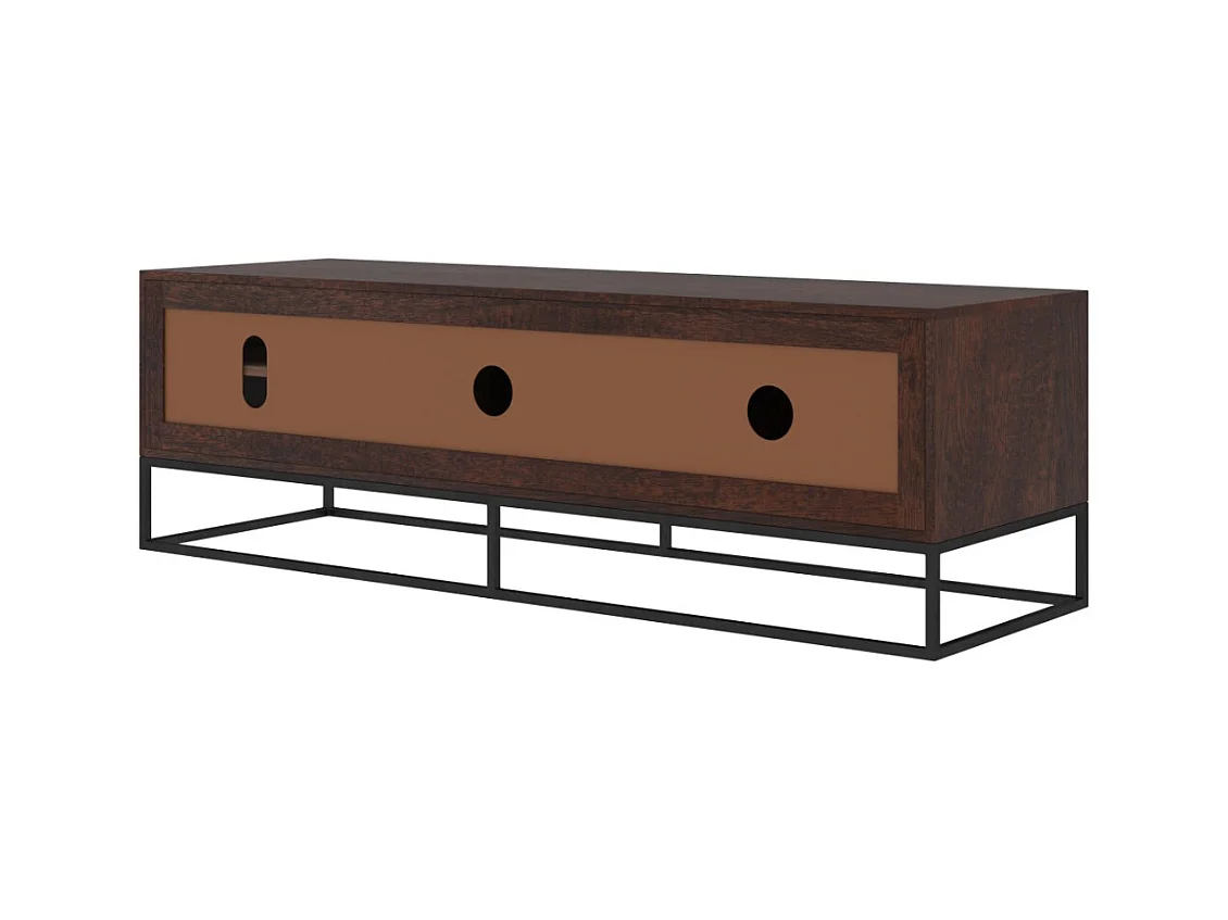 Meuble TV en bois d'acacia et bois recyclé 145 cm - Krabi