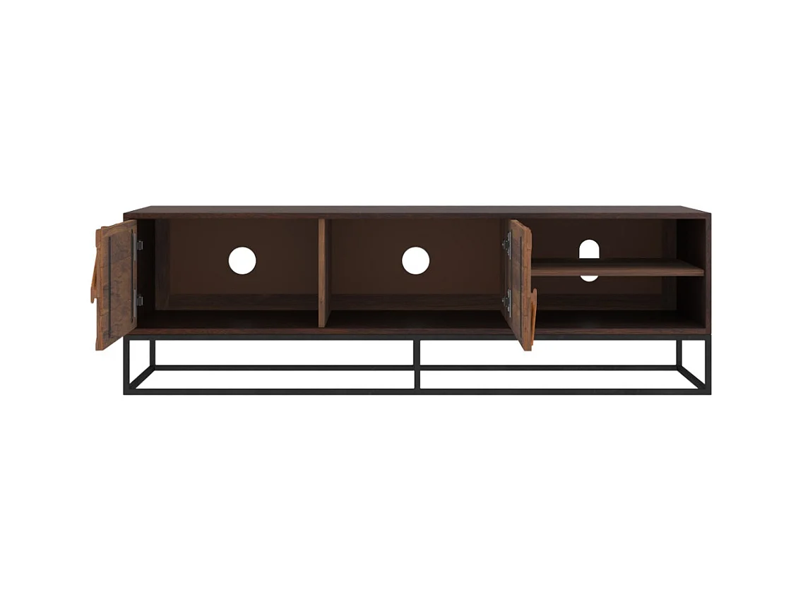 Meuble TV en bois d'acacia et bois recyclé 145 cm - Krabi