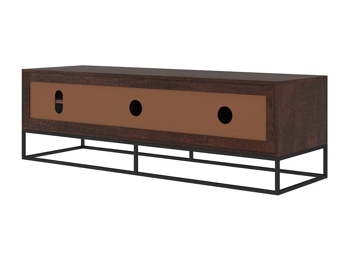 Meuble TV en bois d'acacia et bois recyclé 145 cm - Krabi