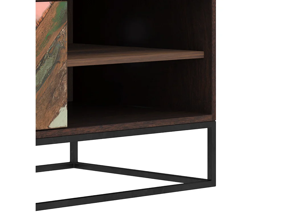 Meuble TV en bois d'acacia et bois recyclé 145 cm - Krabi