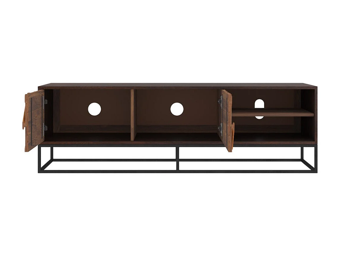 Meuble TV en bois d'acacia et bois recyclé 145 cm - Krabi