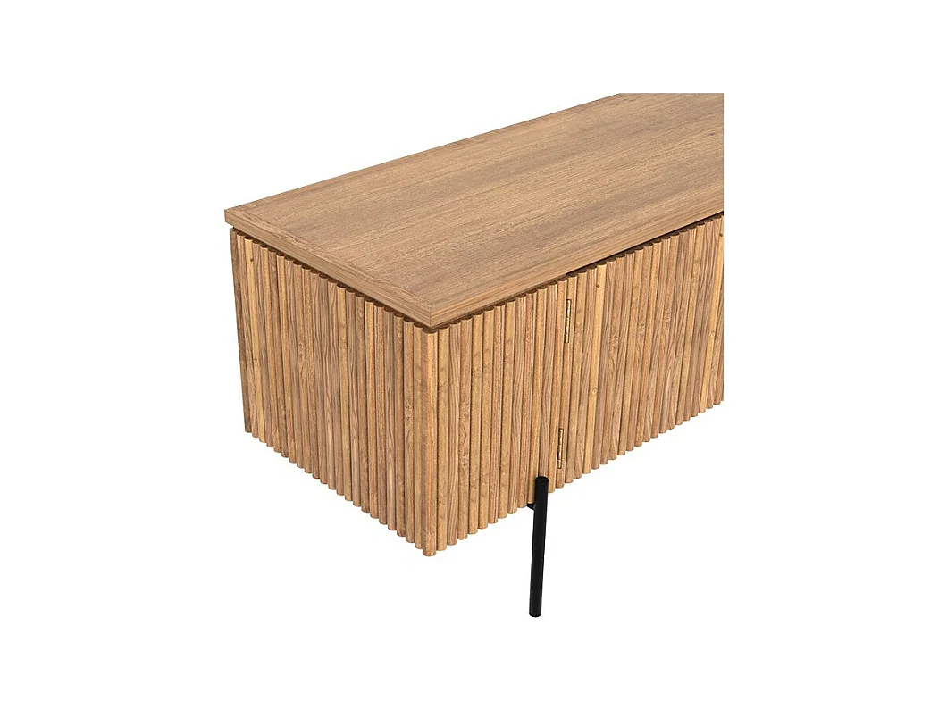 Mueble TV madera teca 2 puertas - Gordes