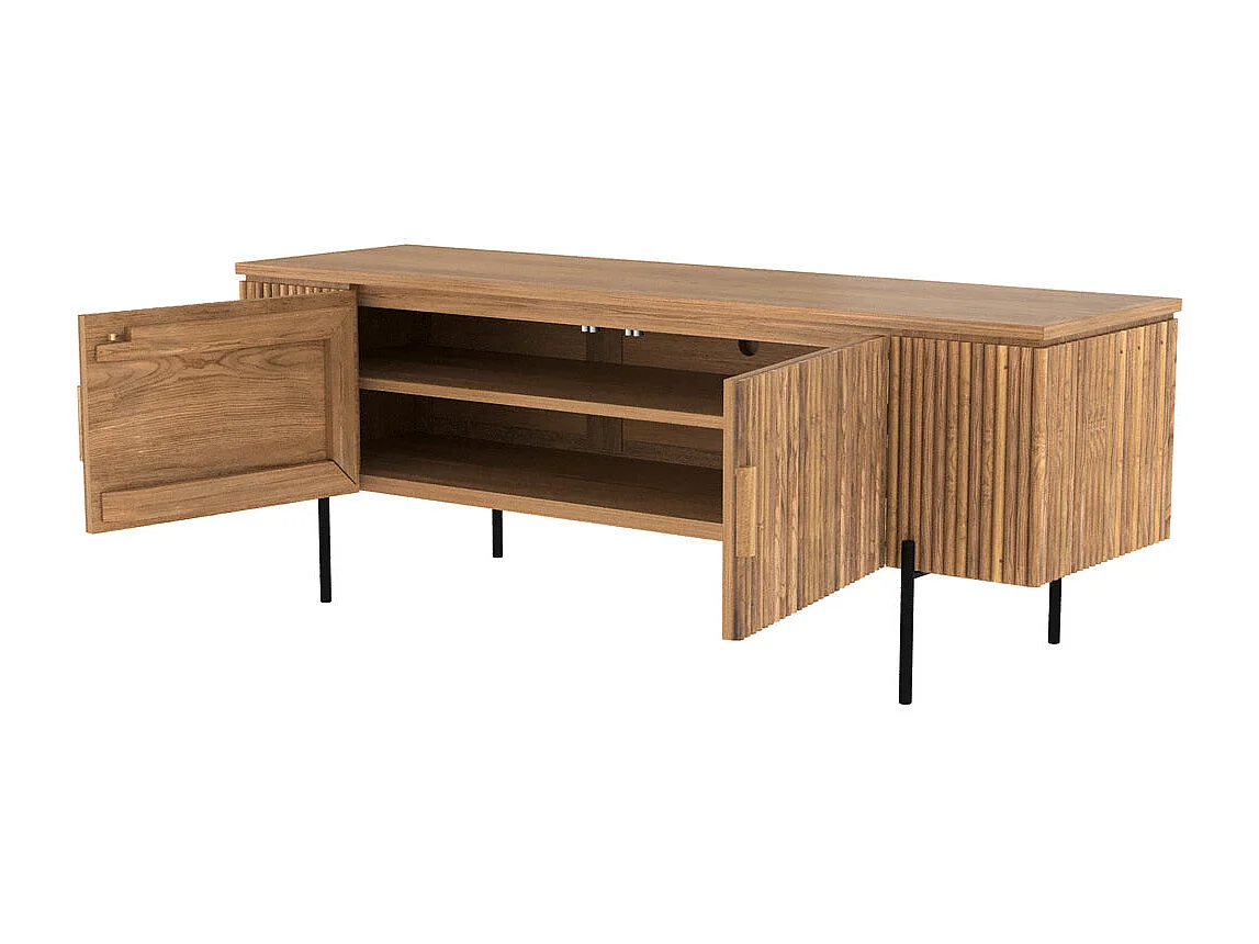 Meuble TV en bois de teck 160 cm - Gordes