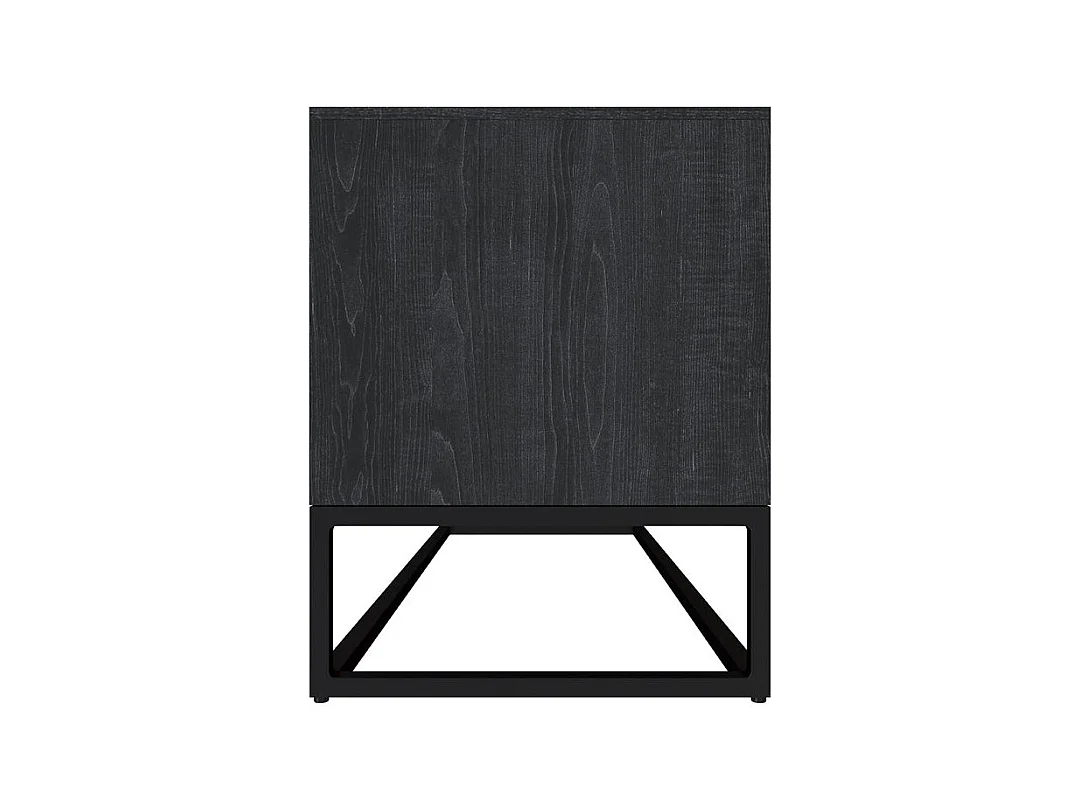 Meuble TV en bois d'acacia et métal 90 cm - Jakson