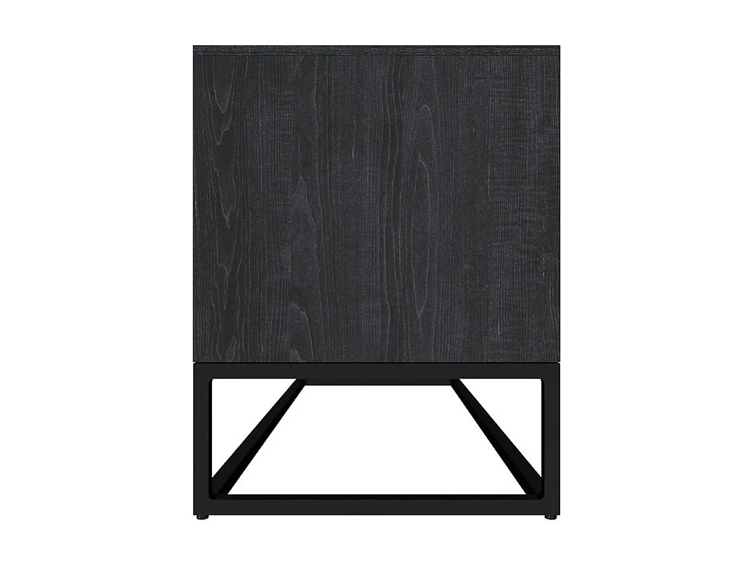Meuble TV en bois d'acacia et métal 90 cm - Jakson