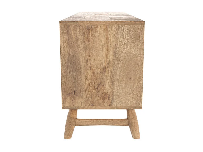 Meuble TV en bois de manguier 120 cm - Edgar