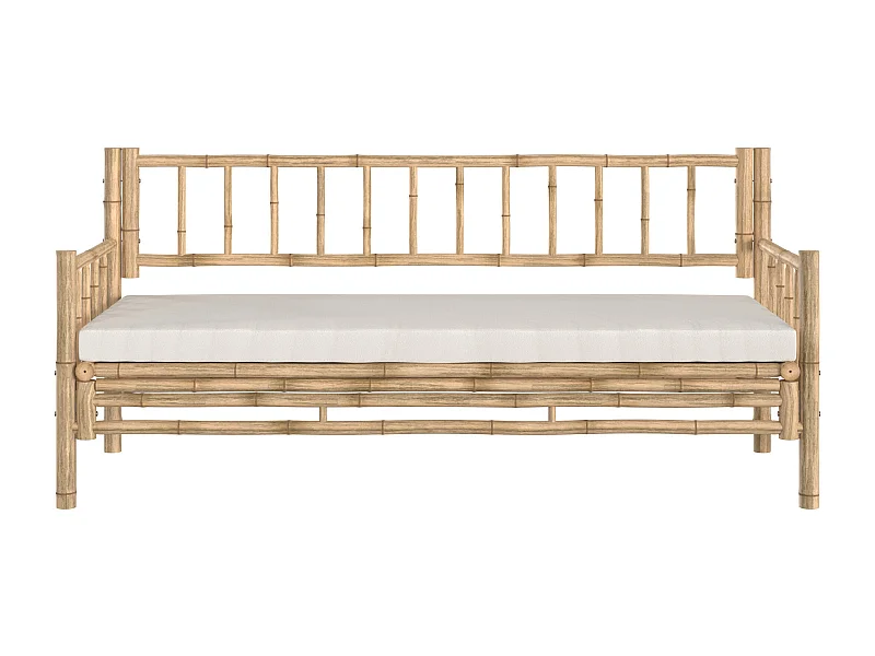 Divano da giardinoi in bambù naturale 3 posti - Vadella