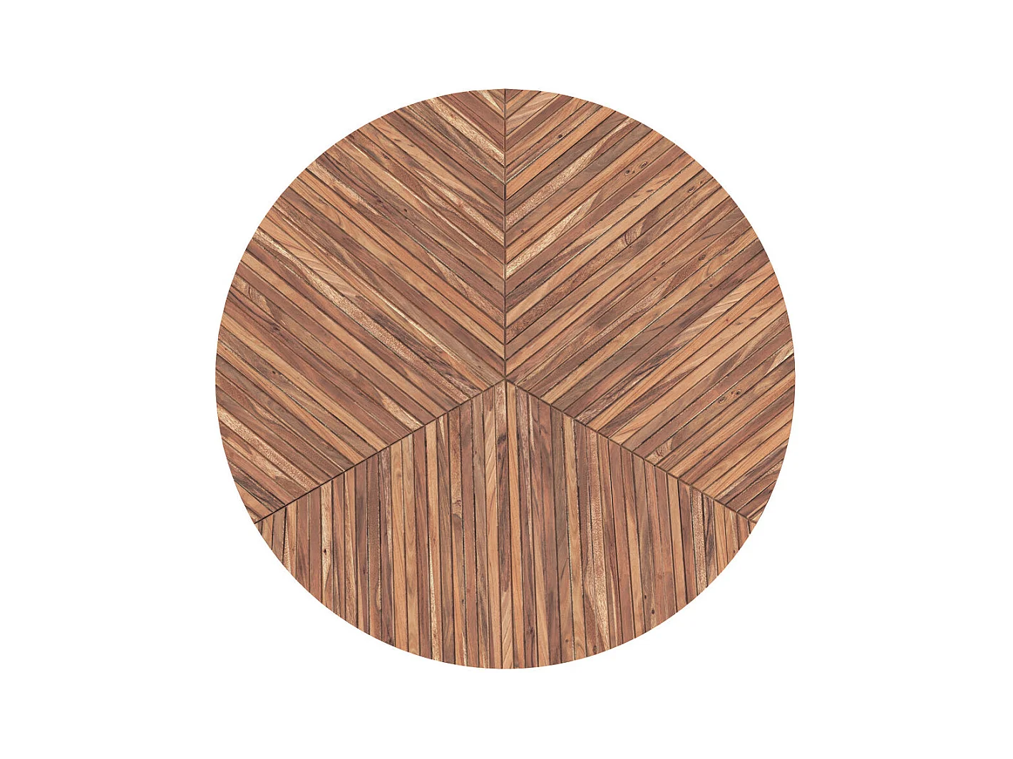 Table basse ronde en bois d'acacia D80 cm - Ella