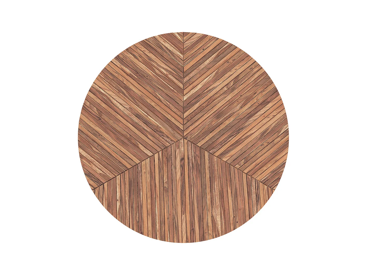 Table basse ronde en bois d'acacia D80 cm - Ella