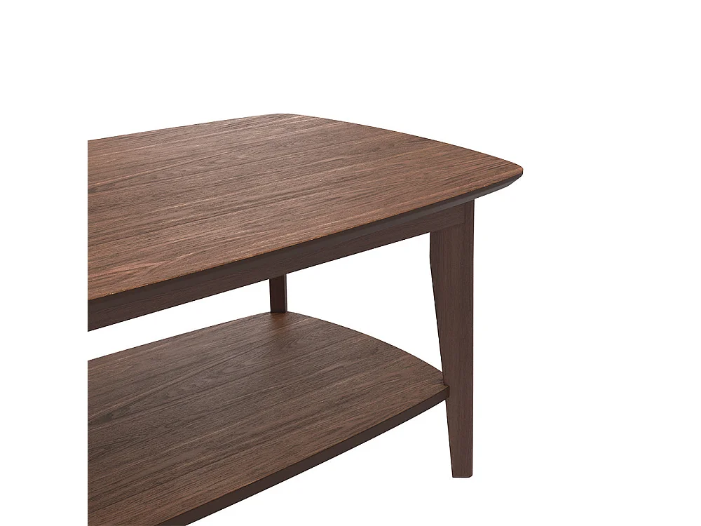 Tavolino rettangolare in legno scuro - Sadi