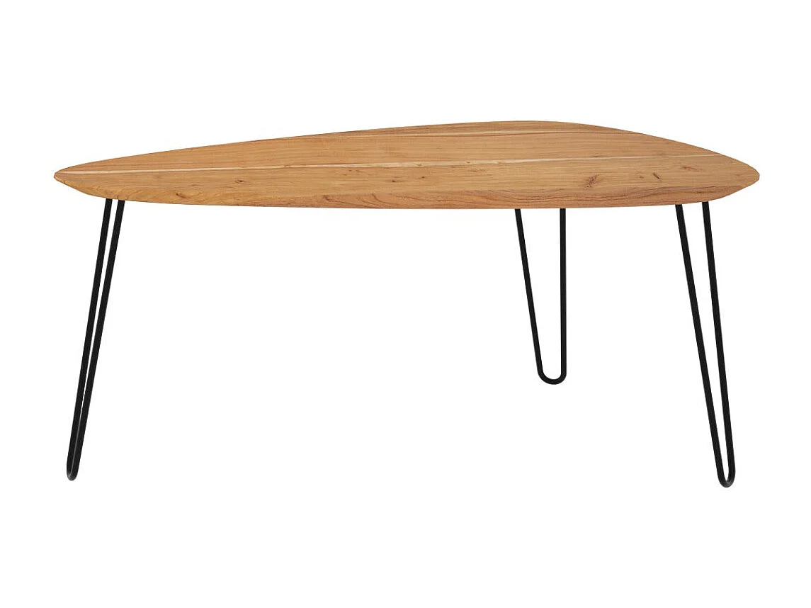 Tavolini sovrapponibili ovale in legno (set di 2) - Kiwi