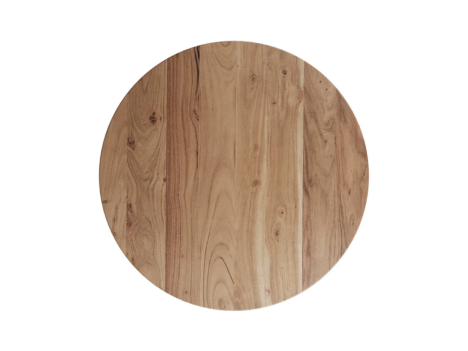 Mesa de centro redonda de madera de acacia ÿ80cm - Képès
