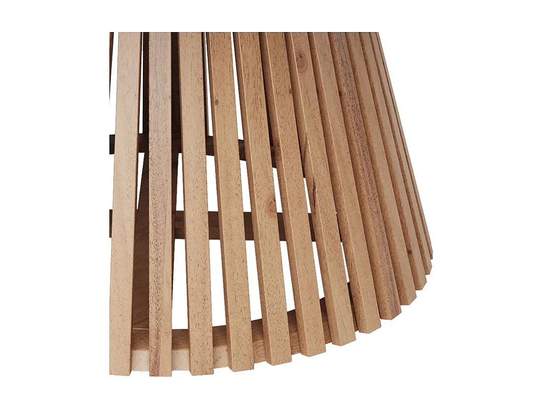 Table basse ronde en bois clair d'acacia D80 cm - Képès