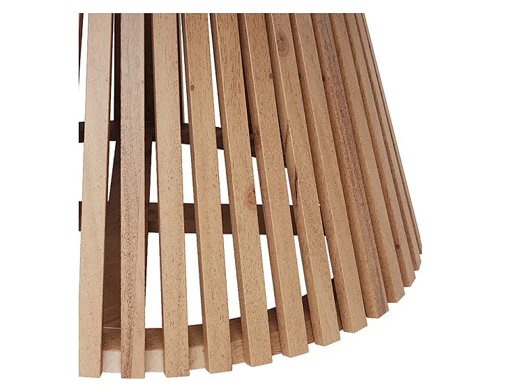 Mesa de centro redonda de madera de acacia ÿ80cm - Képès