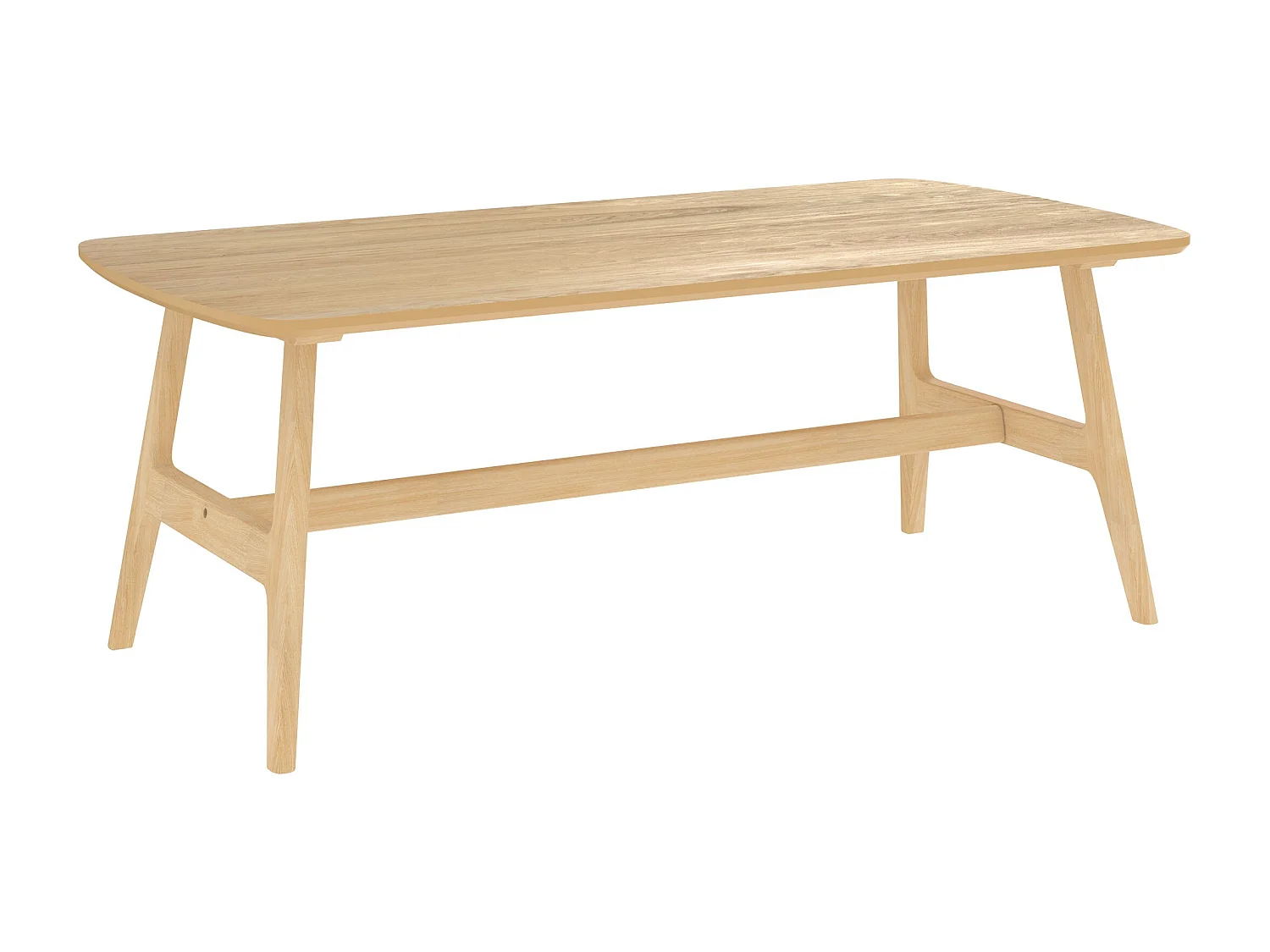 Table basse 120 cm en bois clair - Suly
