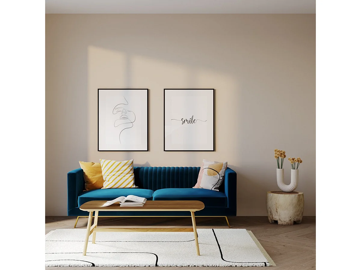 Table basse 120 cm en bois clair - Suly