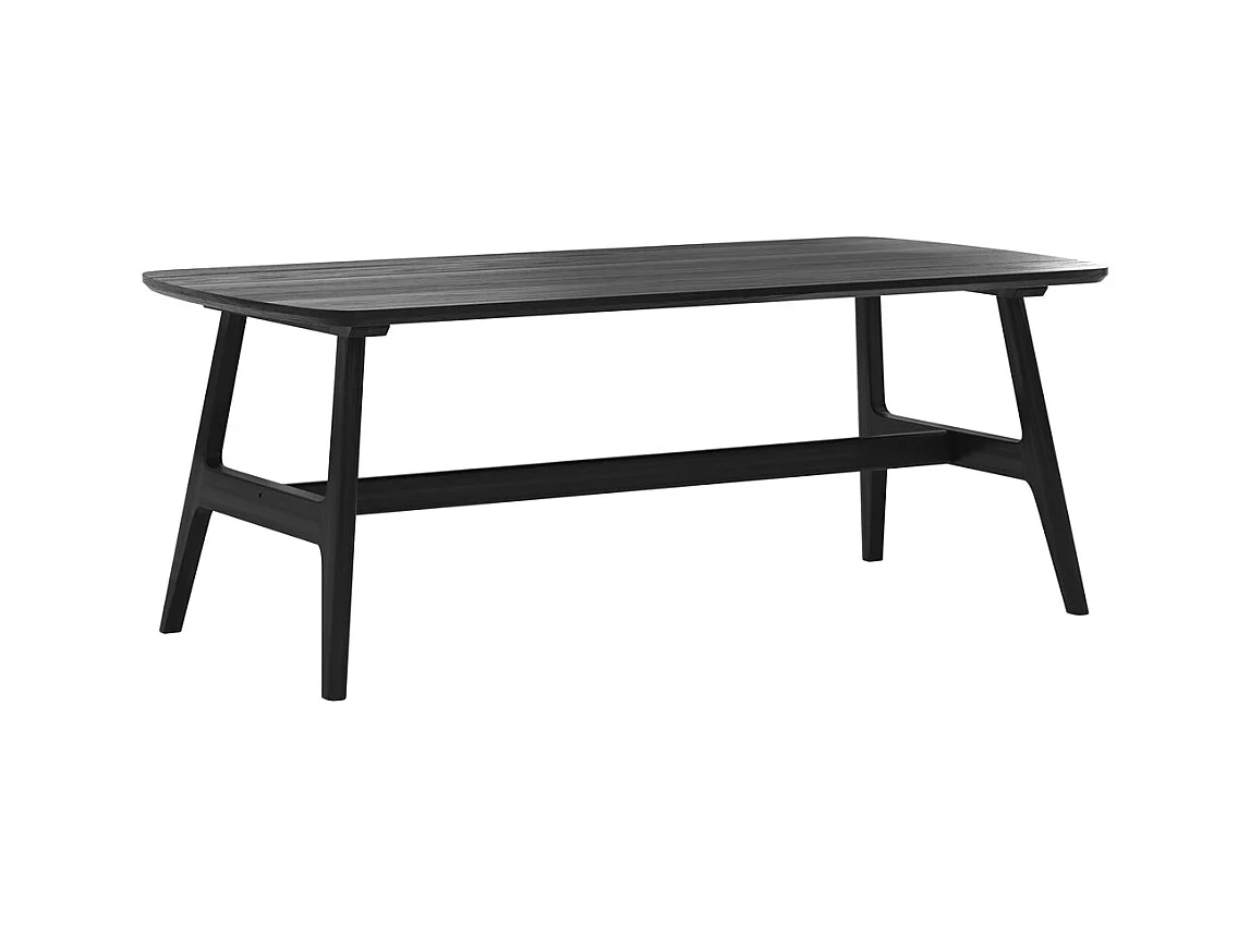 Table basse 120 cm en bois noir - Suly