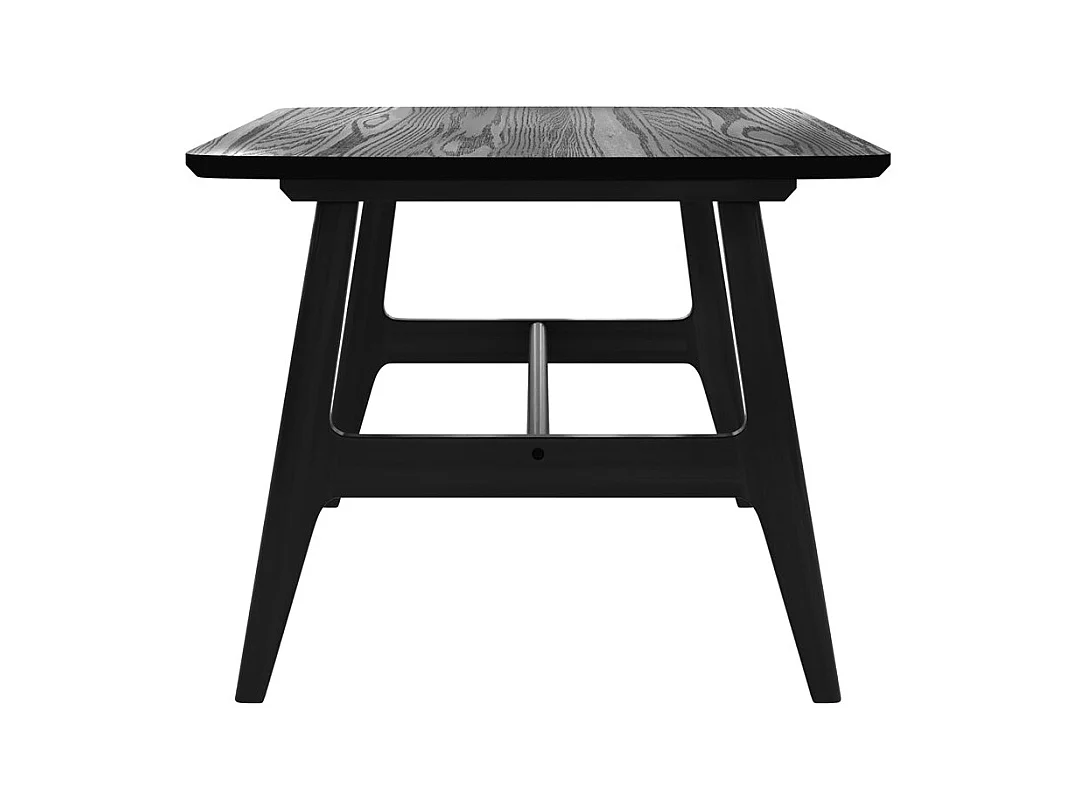 Table basse 120 cm en bois noir - Suly