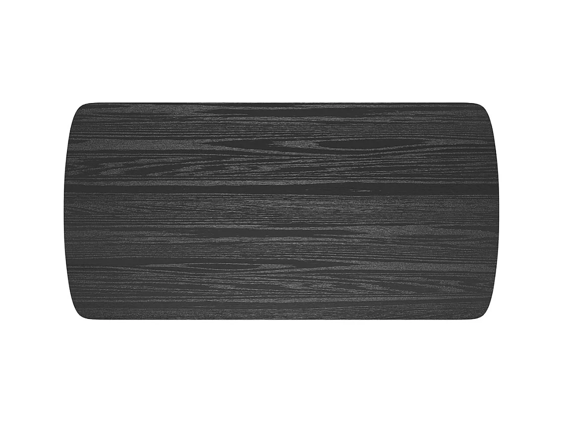 Table basse 120 cm en bois noir - Suly