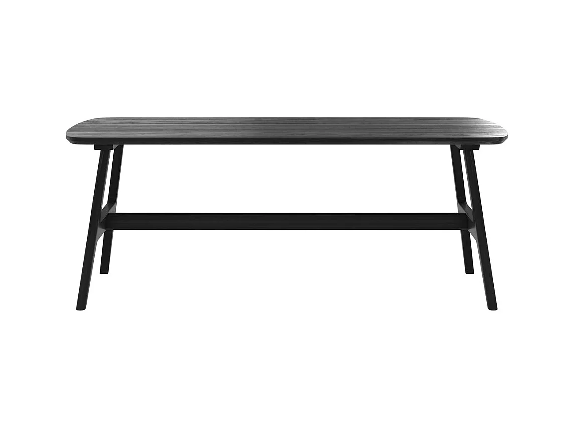 Table basse 120 cm en bois noir - Suly