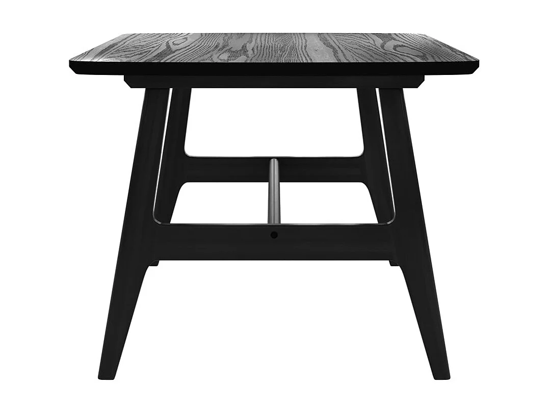 Table basse 120 cm en bois noir - Suly