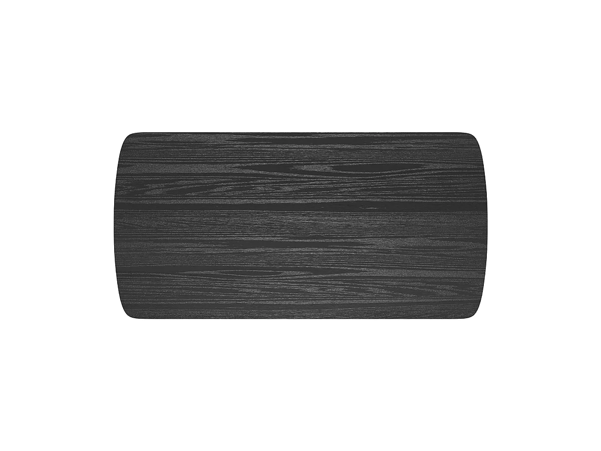 Table basse 120 cm en bois noir - Suly