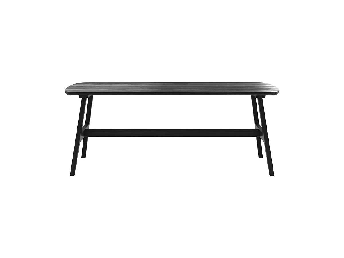 Table basse 120 cm en bois noir - Suly