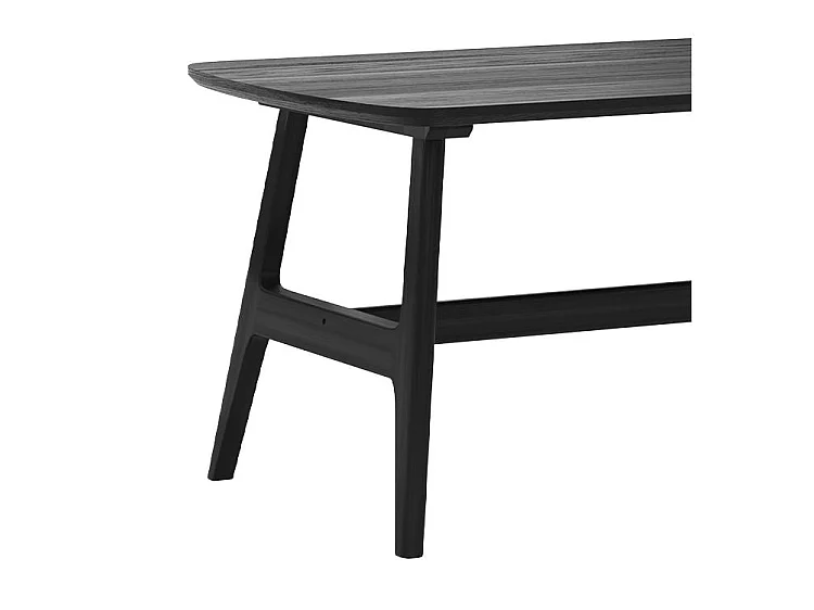 Table basse 120 cm en bois noir - Suly