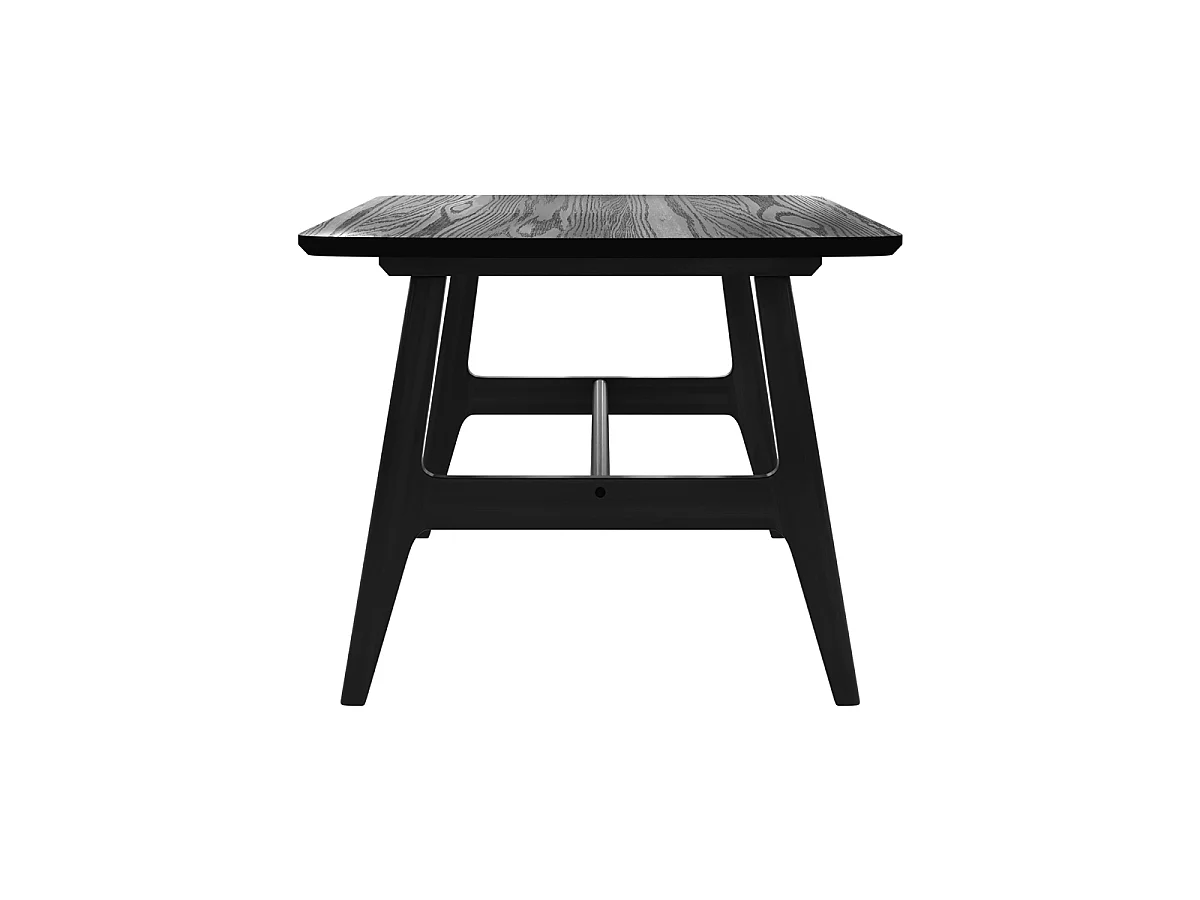 Table basse 120 cm en bois noir - Suly