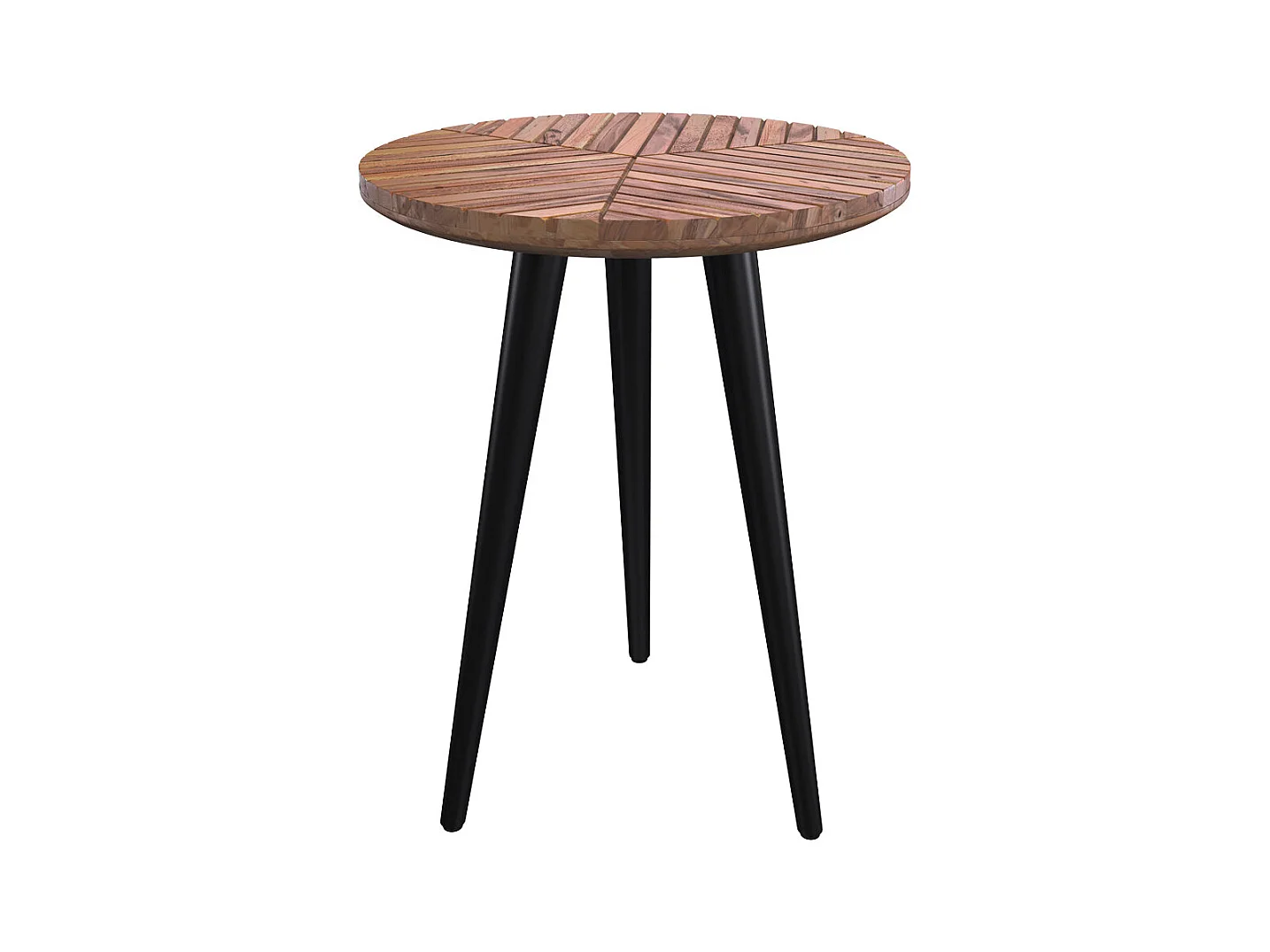 Mesa de centro redonda de 40 cm de diámetro en madera de acacia - Ella