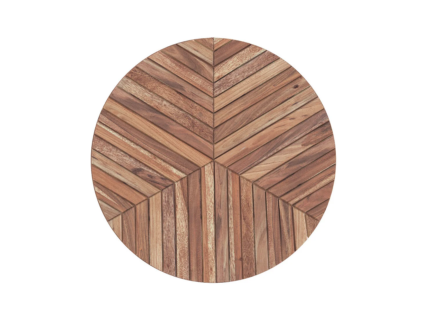 Mesa de centro redonda de 40 cm de diámetro en madera de acacia - Ella