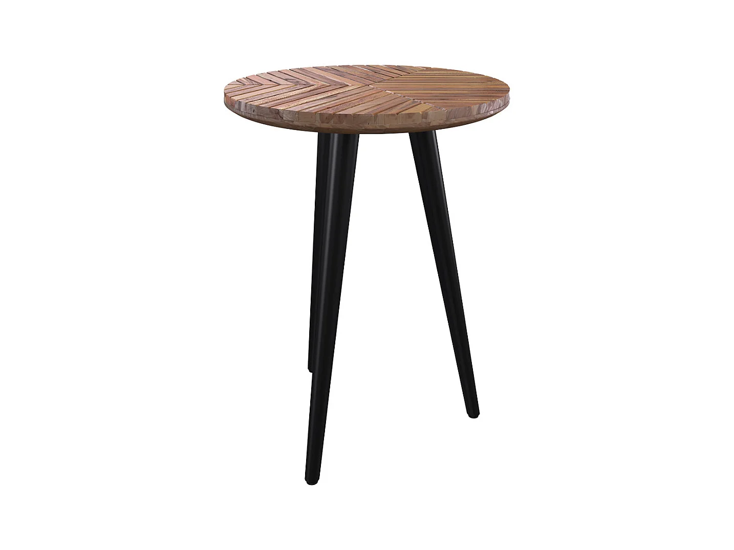 Mesa de centro redonda de 40 cm de diámetro en madera de acacia - Ella