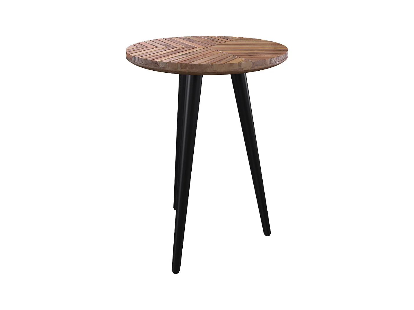 Mesa de centro redonda de 40 cm de diámetro en madera de acacia - Ella