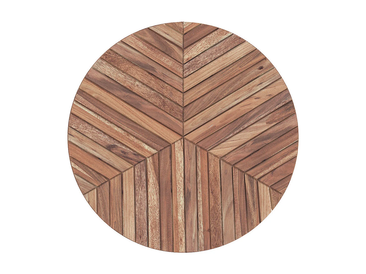 Mesa de centro redonda de 40 cm de diámetro en madera de acacia - Ella