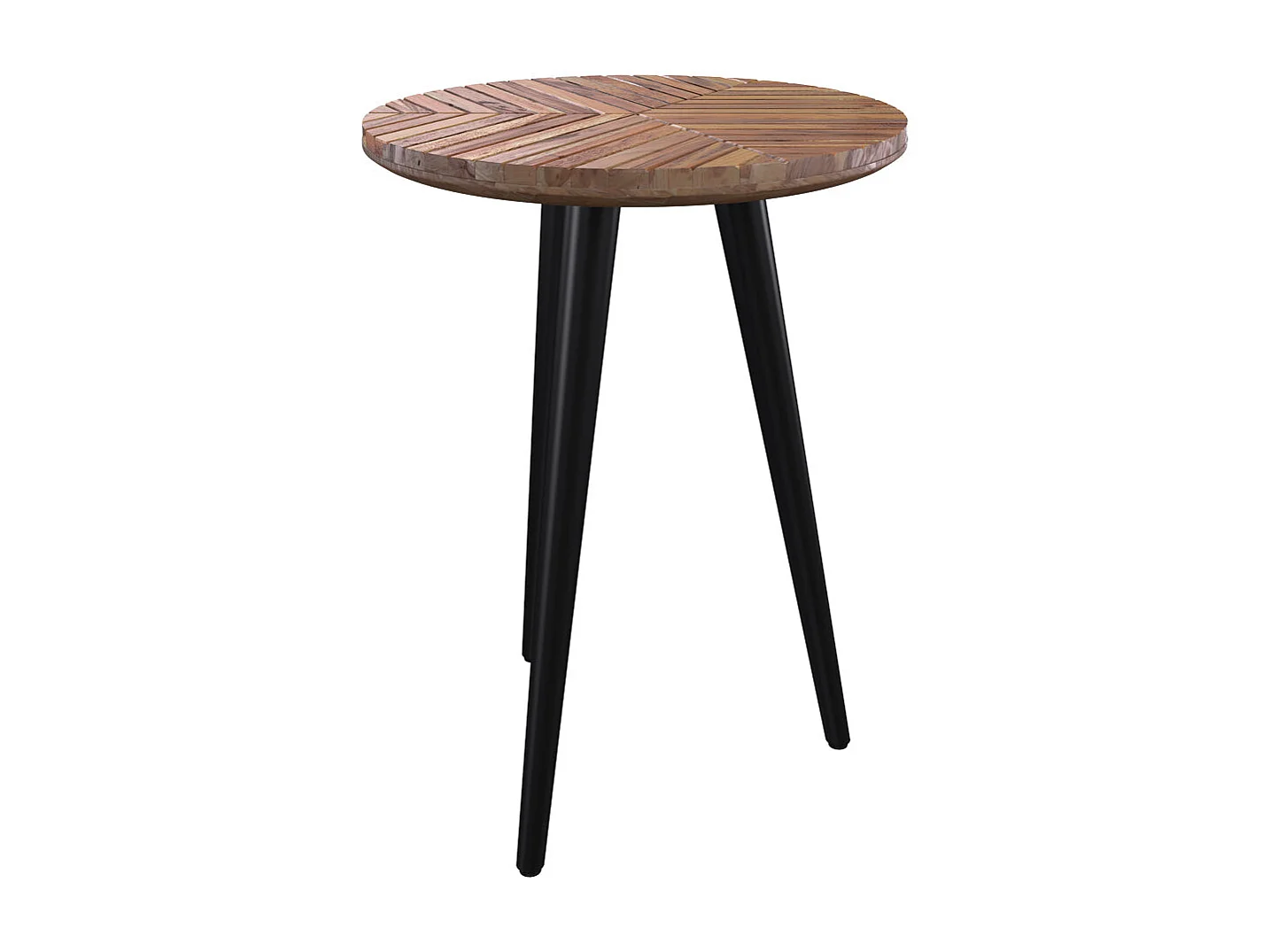 Mesa de centro redonda de 40 cm de diámetro en madera de acacia - Ella
