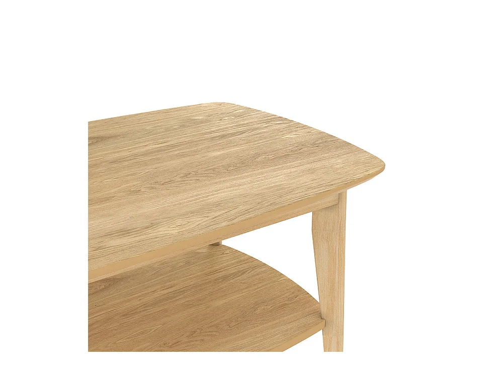 Tavolino rettangolare in legno chiaro - Sadi