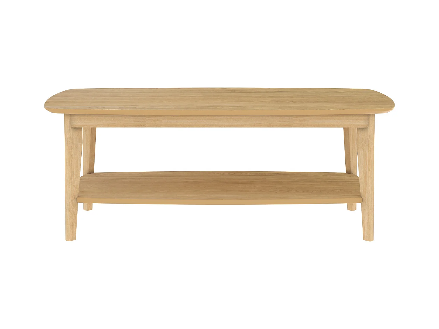 Tavolino rettangolare in legno chiaro - Sadi