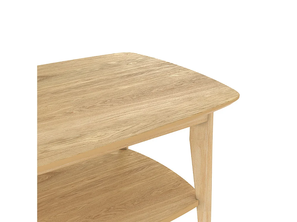 Tavolino rettangolare in legno chiaro - Sadi