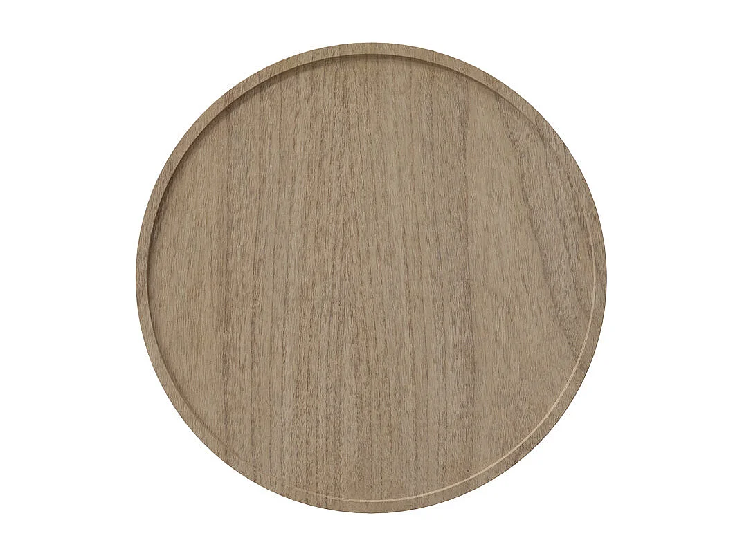 Mesa de centro redonda en madera de mindi D60cm - Paloma