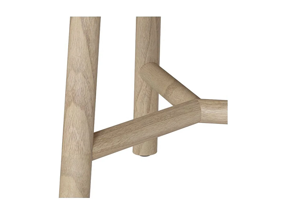 Mesa de centro redonda en madera de mindi D60cm - Paloma