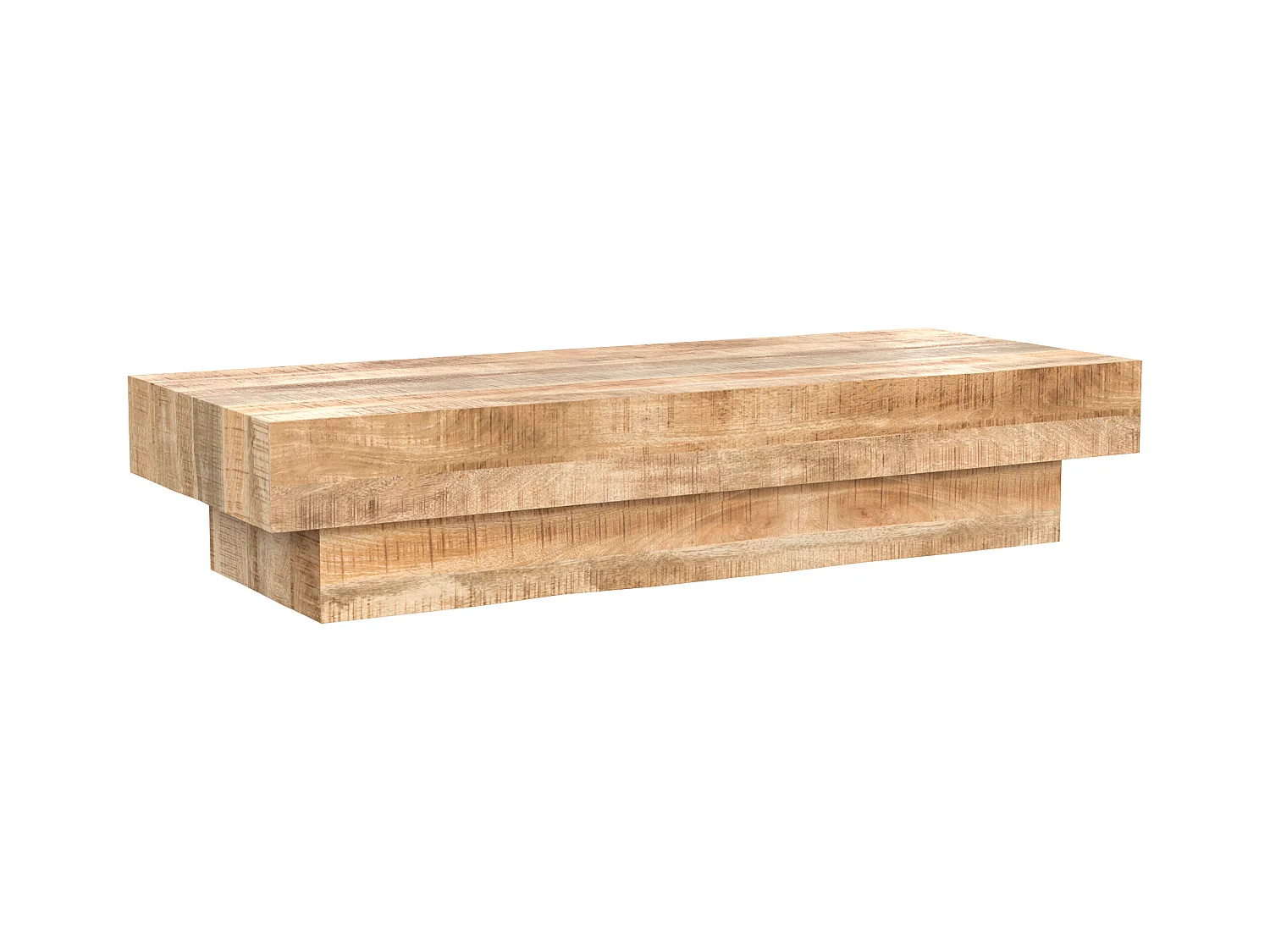 Table basse rectangulaire en bois de manguier - Aréto