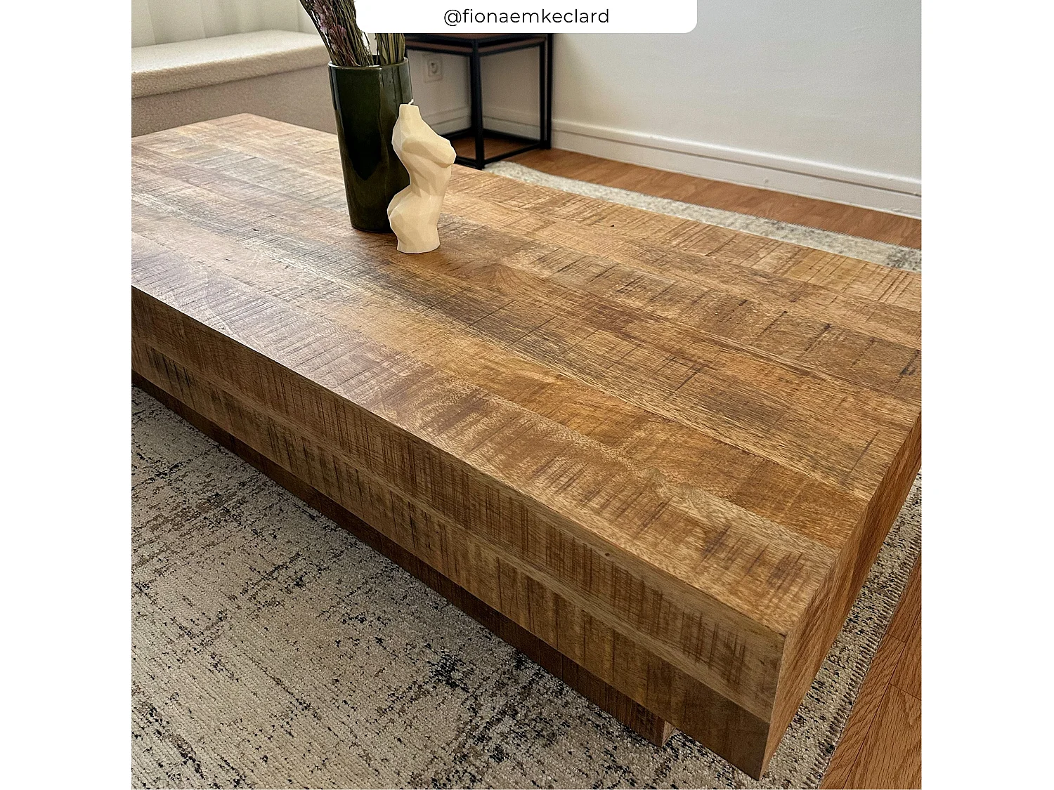 Tavolino rettangolare in legno di mango - Aréto