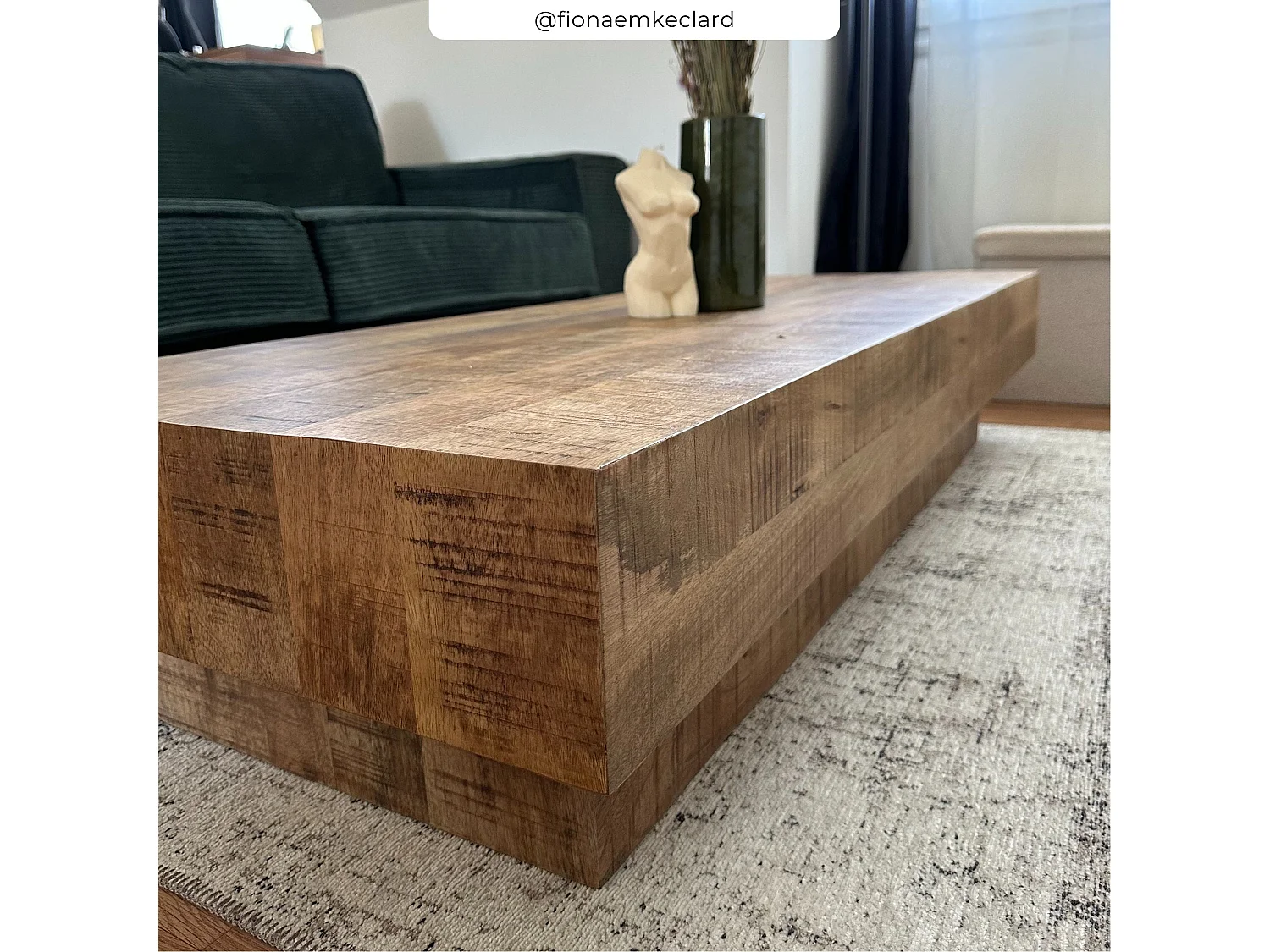 Tavolino rettangolare in legno di mango - Aréto