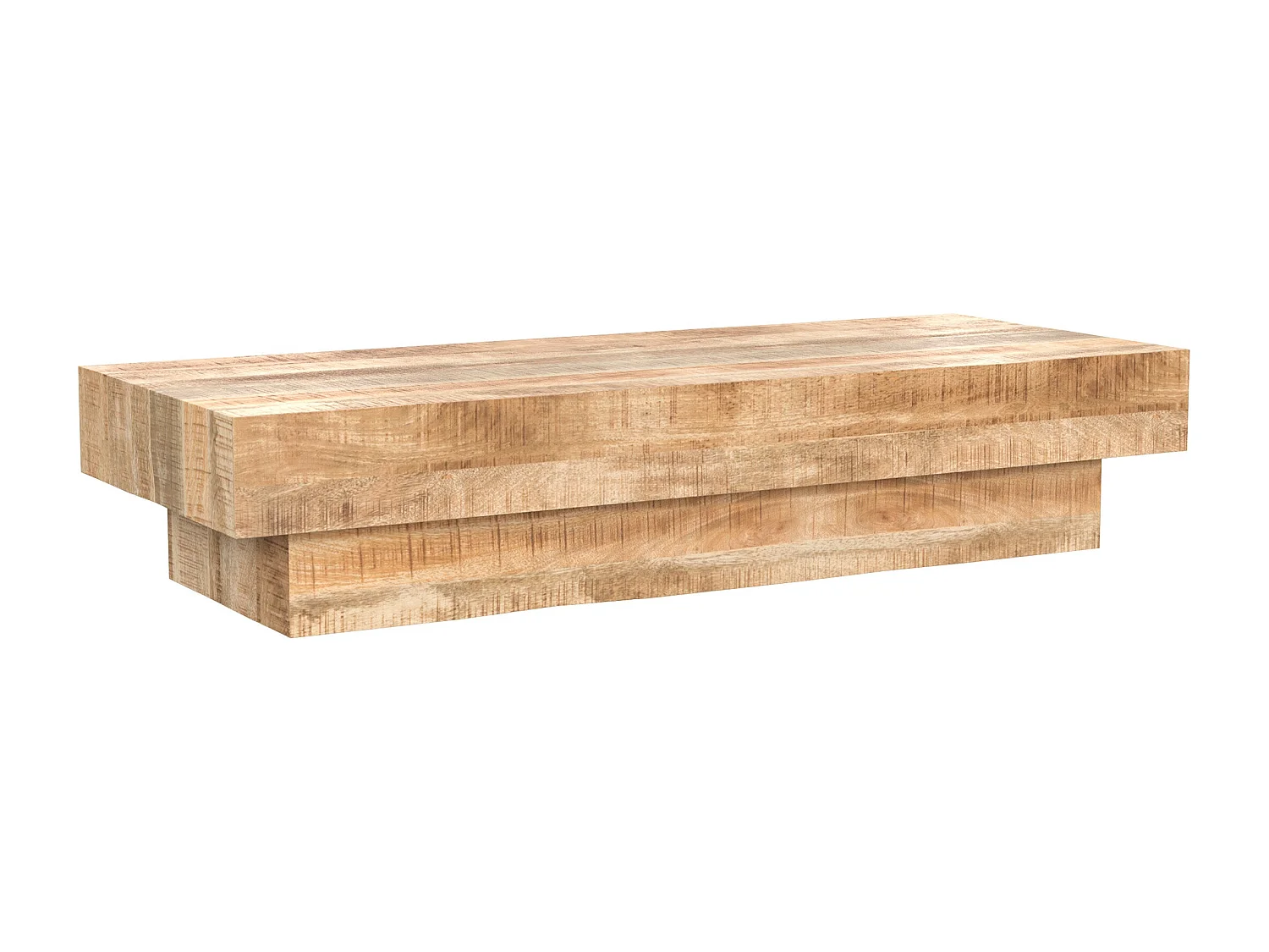 Mesa de centro rectangular de madera de mango - Aréto