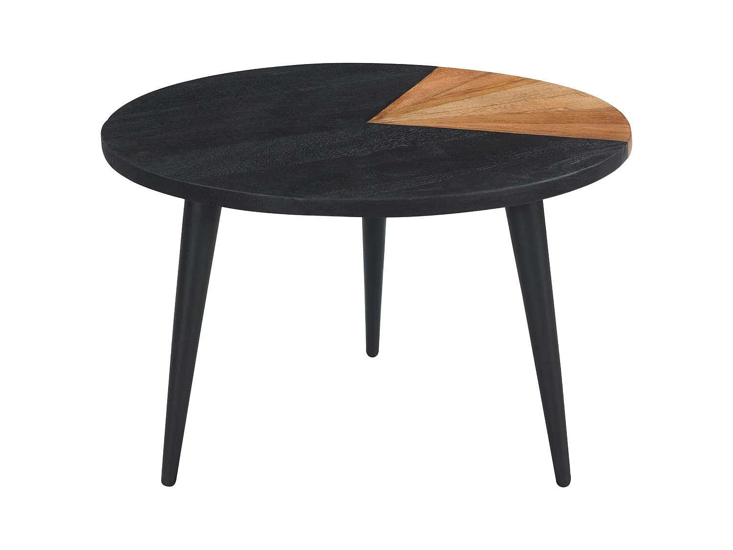 Set de 2 tables basses rondes en bois d'acacia - Binôme