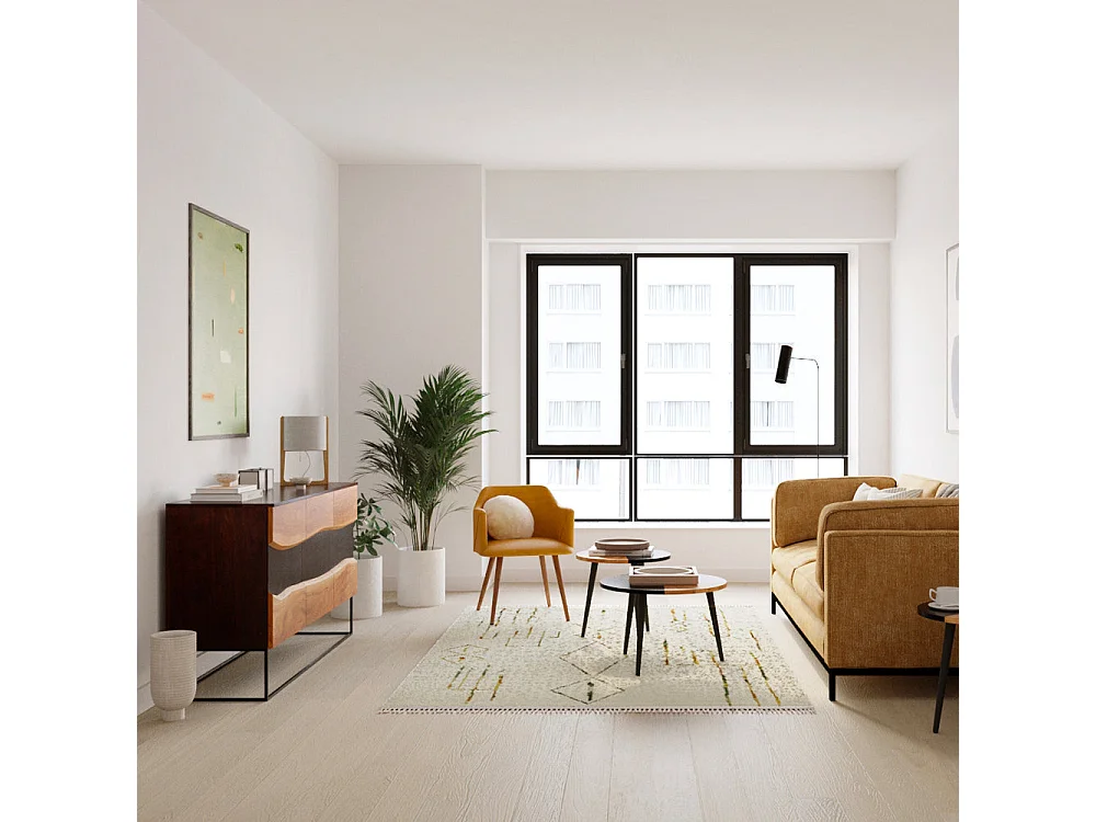 Set de 2 tables basses rondes en bois d'acacia - Binôme