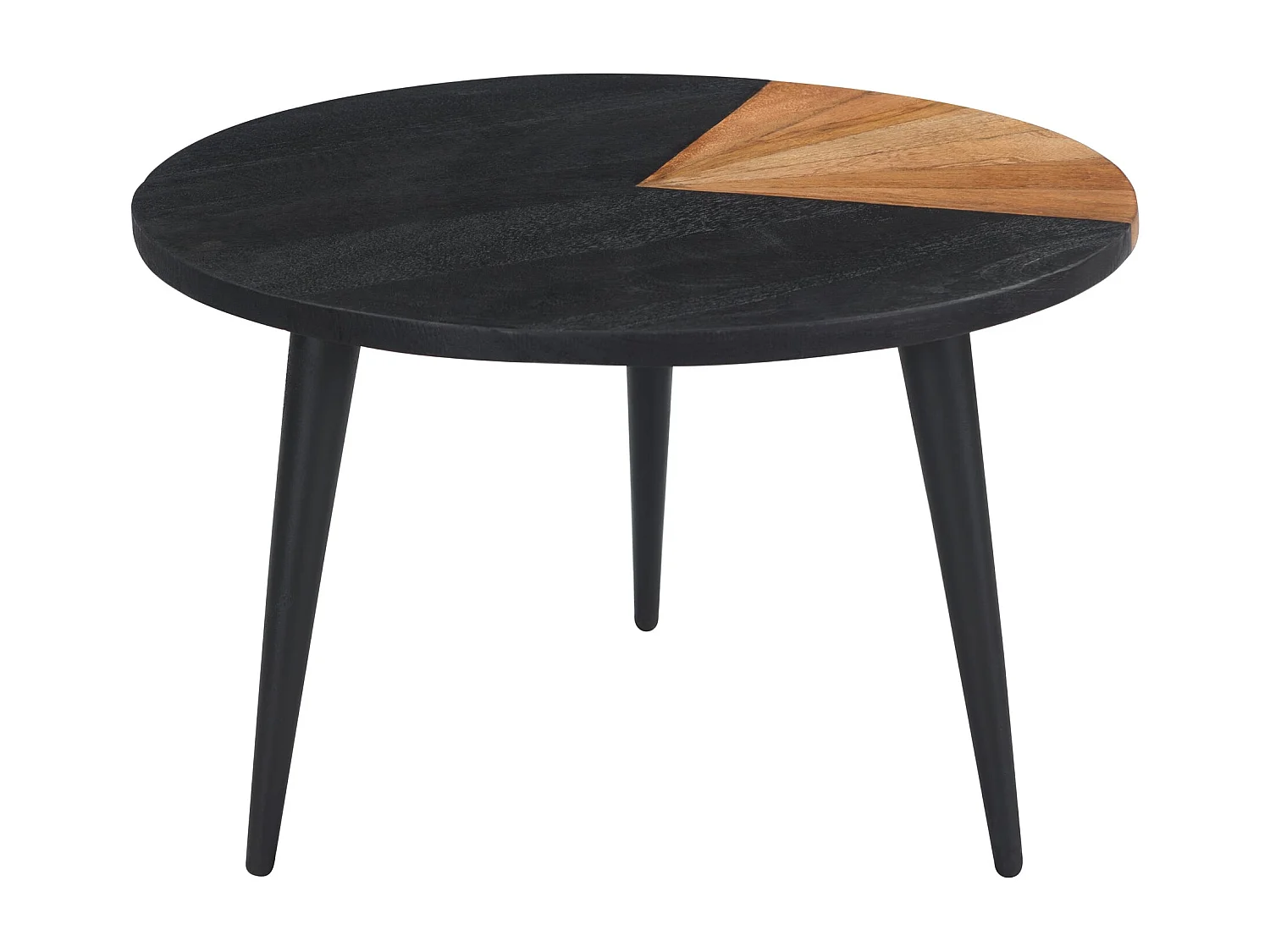 Set de 2 tables basses rondes en bois d'acacia - Binôme