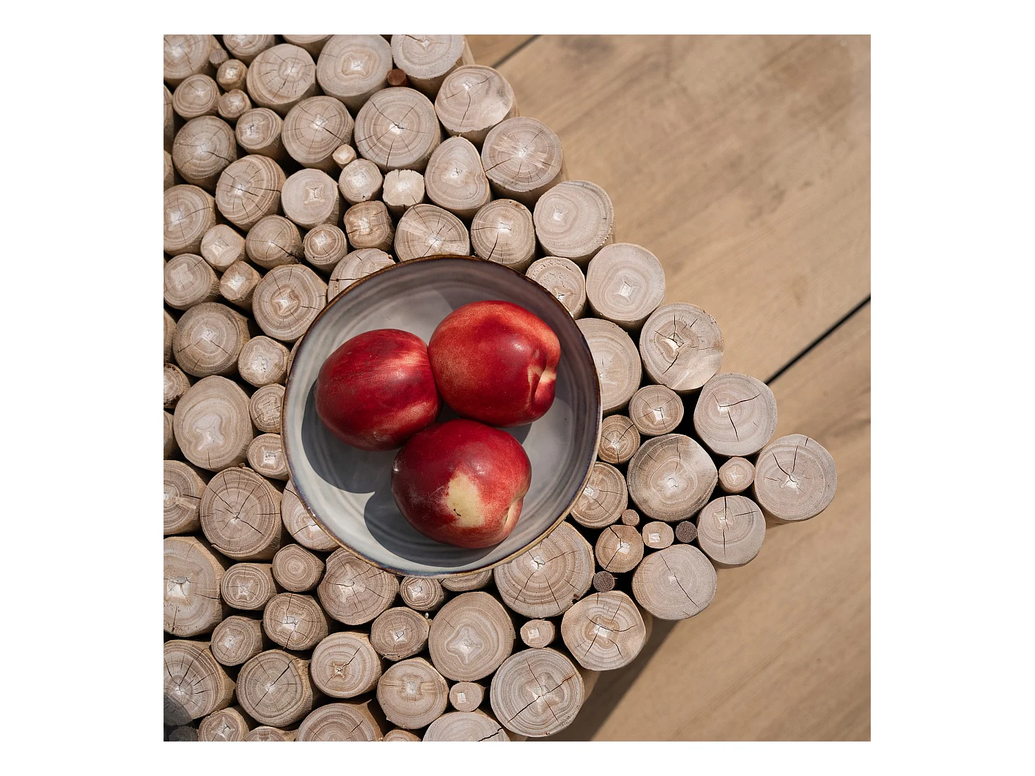 Table basse de jardin  rectangulaire 90x50cm en teck - Imani