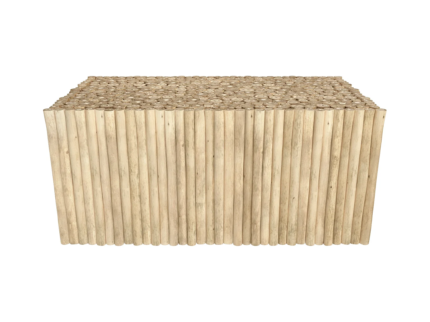 Table basse de jardin  rectangulaire 90x50cm en teck - Imani